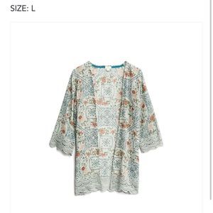 Stitch Fix Mason & Belle Laria Crochet Open Front